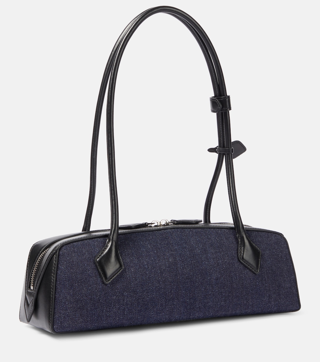Borsa a spalla Le Teckel Medium in denim | Alaïa