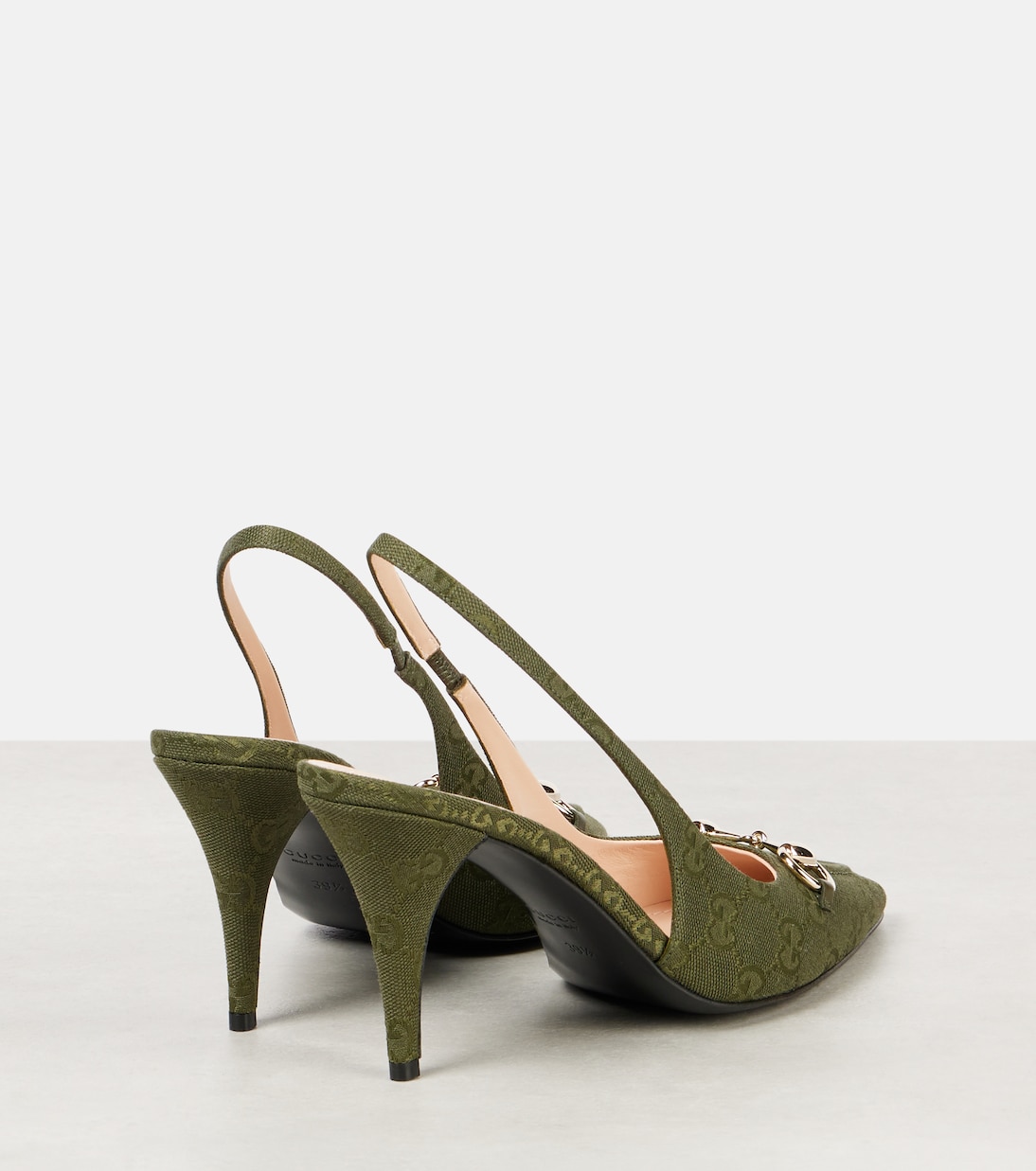 85 GG canvas slingback pumps | Gucci