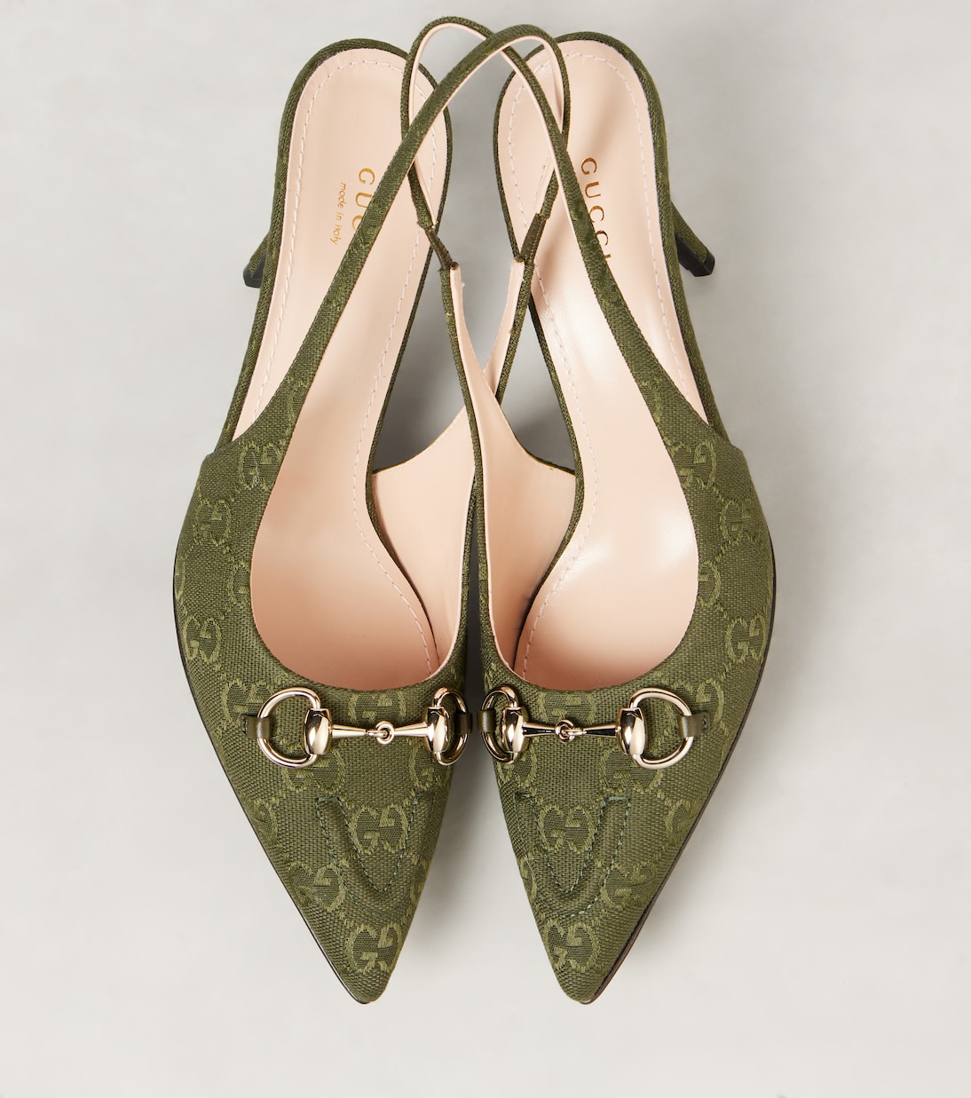 85 GG canvas slingback pumps | Gucci