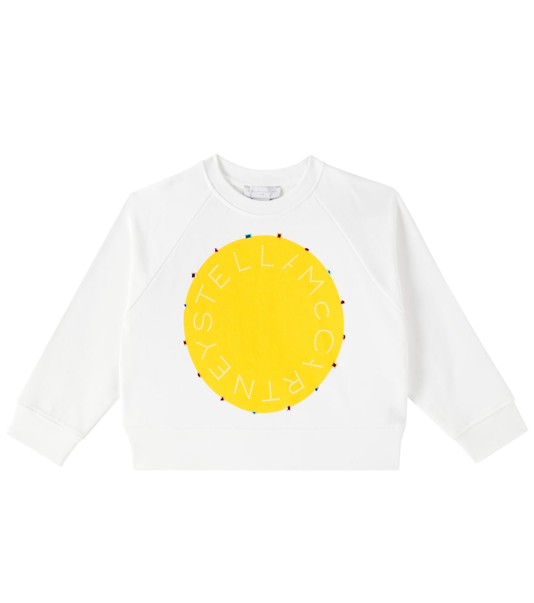 Sweatshirt aus Baumwolle mit Kristallen | Stella McCartney Kids