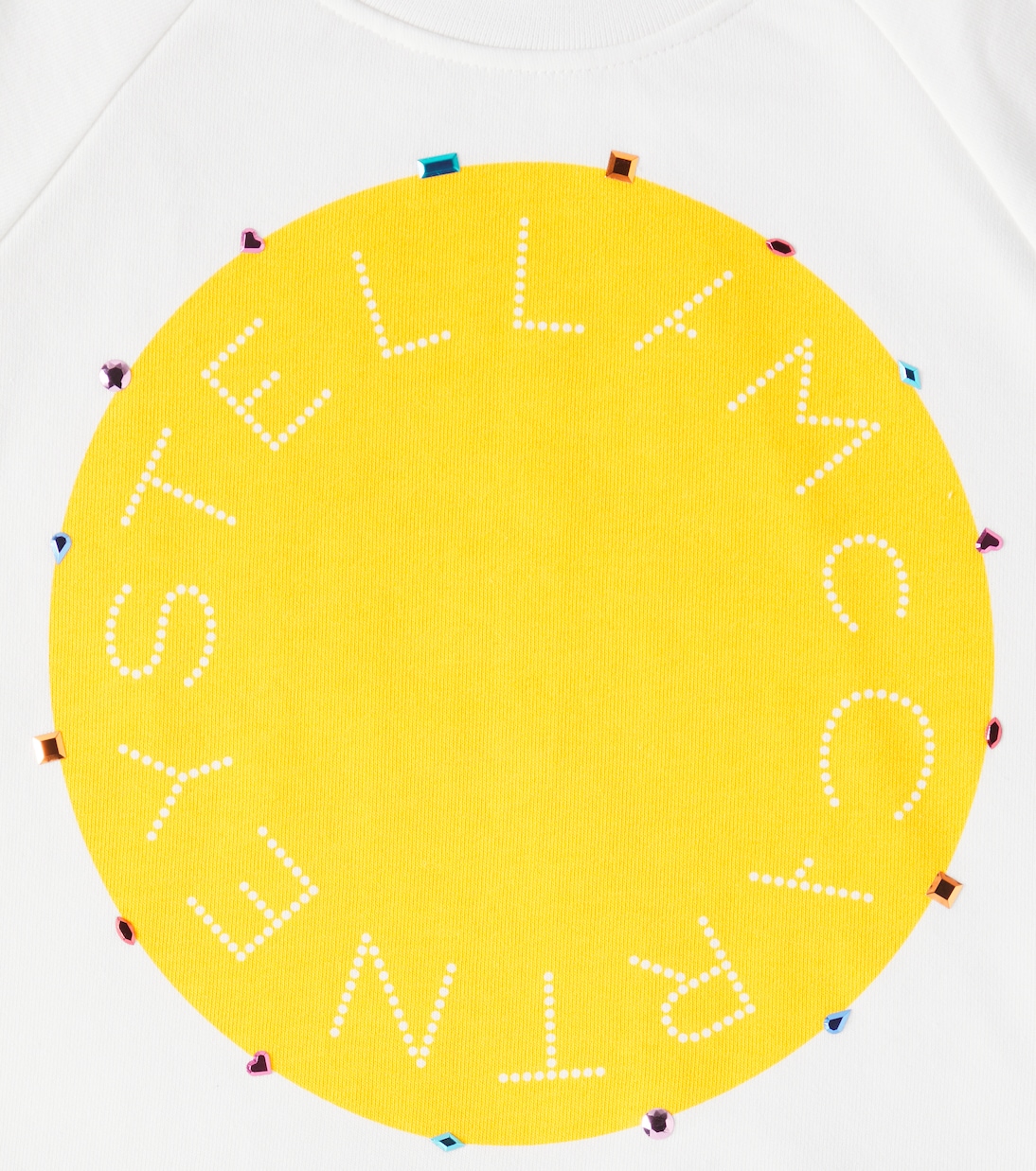 Sweatshirt aus Baumwolle mit Kristallen | Stella McCartney Kids