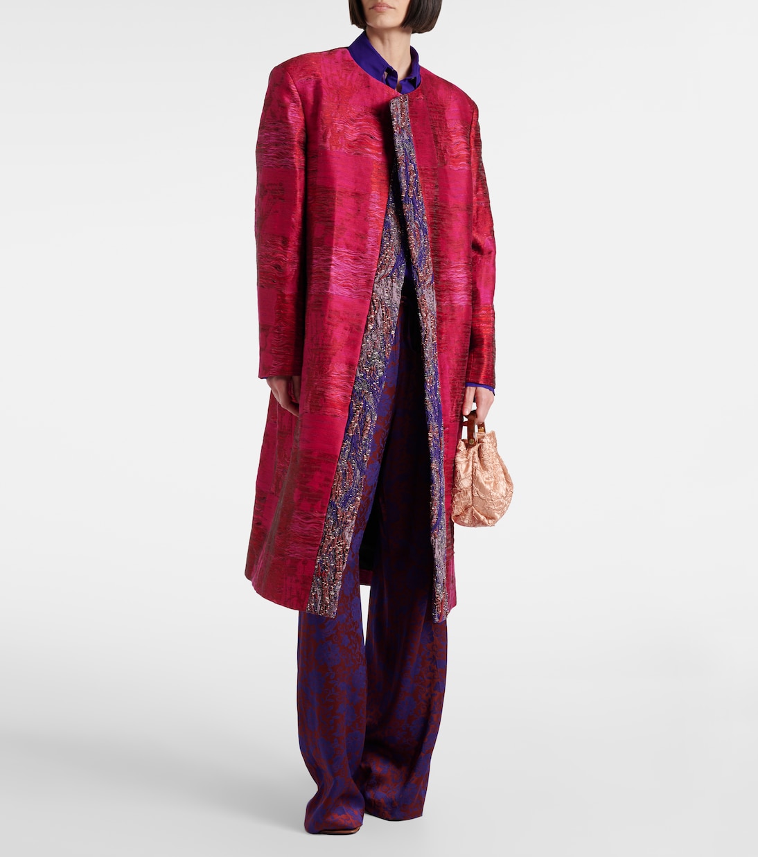 Pantaloni regular in jacquard | Dries Van Noten