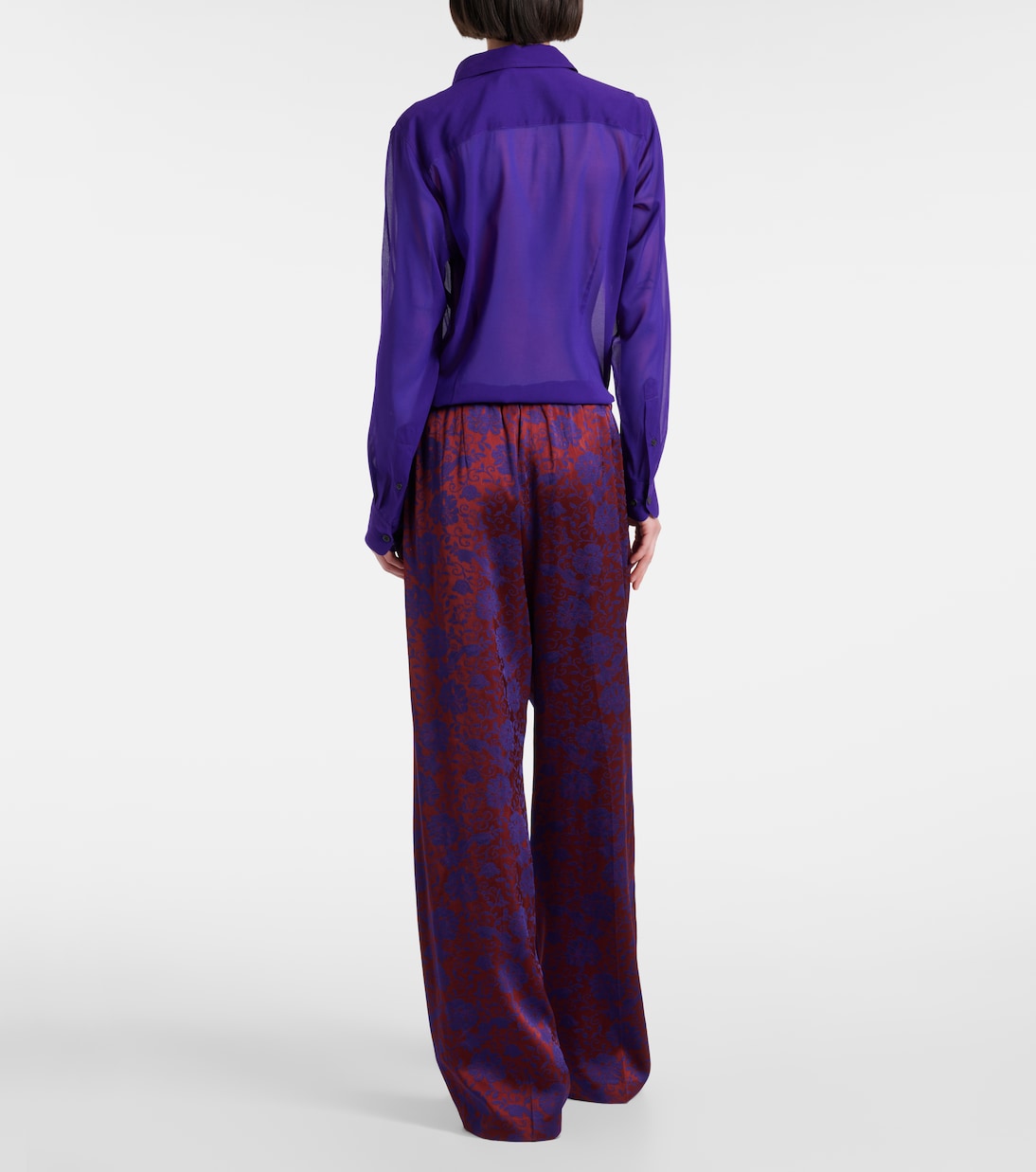 Pantaloni regular in jacquard | Dries Van Noten
