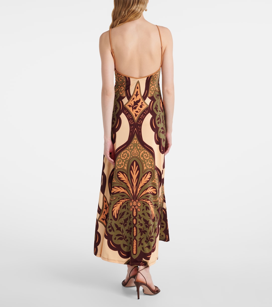Abito midi in jersey con stampa | Johanna Ortiz