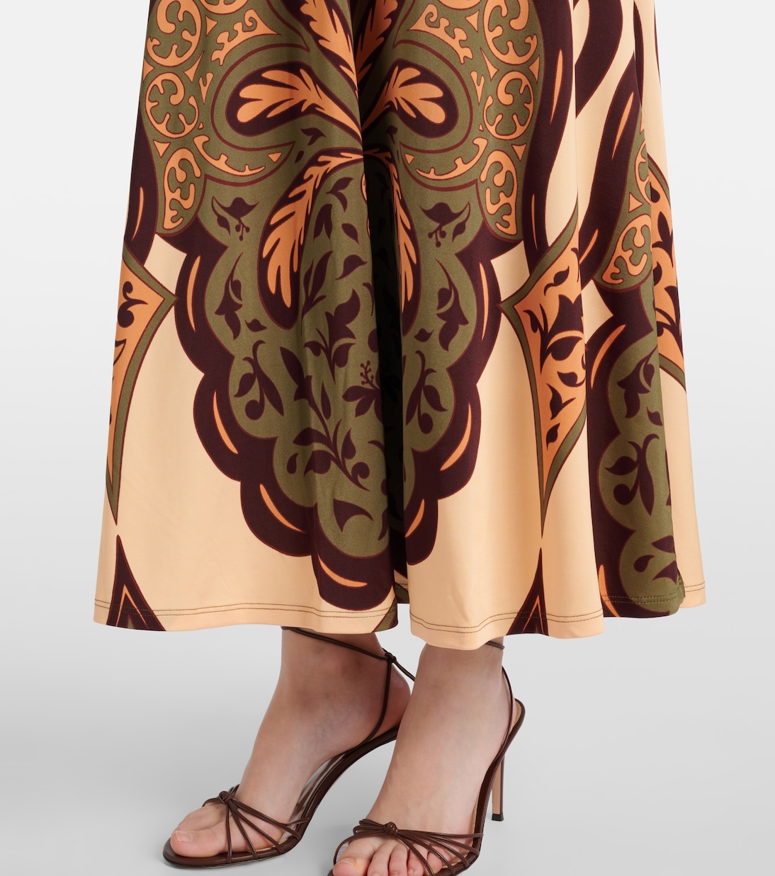 Abito midi in jersey con stampa | Johanna Ortiz