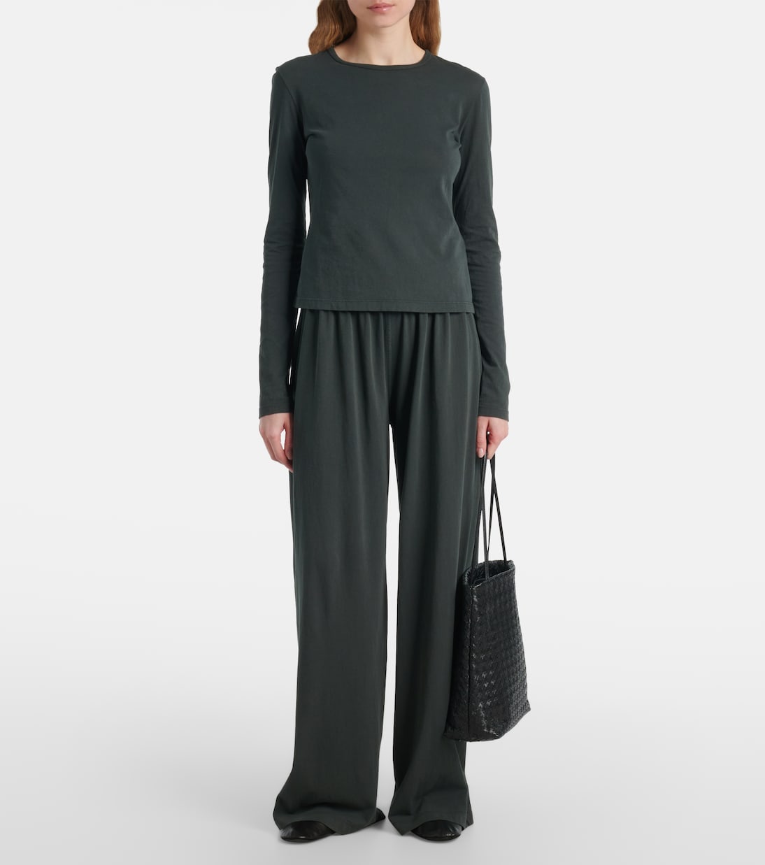 Weite Hose Ukira aus Baumwoll-Jersey | The Row