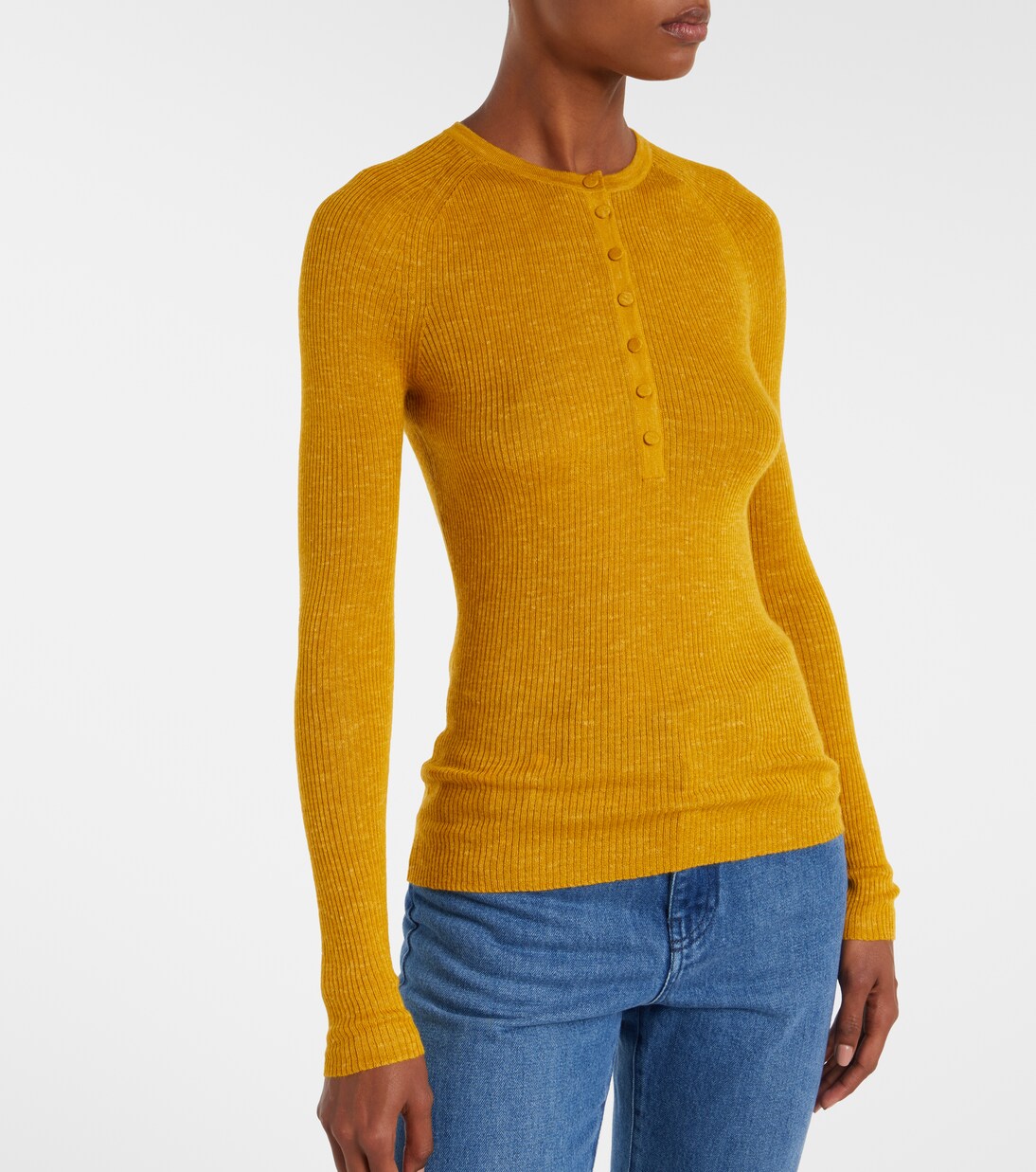 Henley-Top Anges aus Kaschmir, Seide und Hanf | Gabriela Hearst