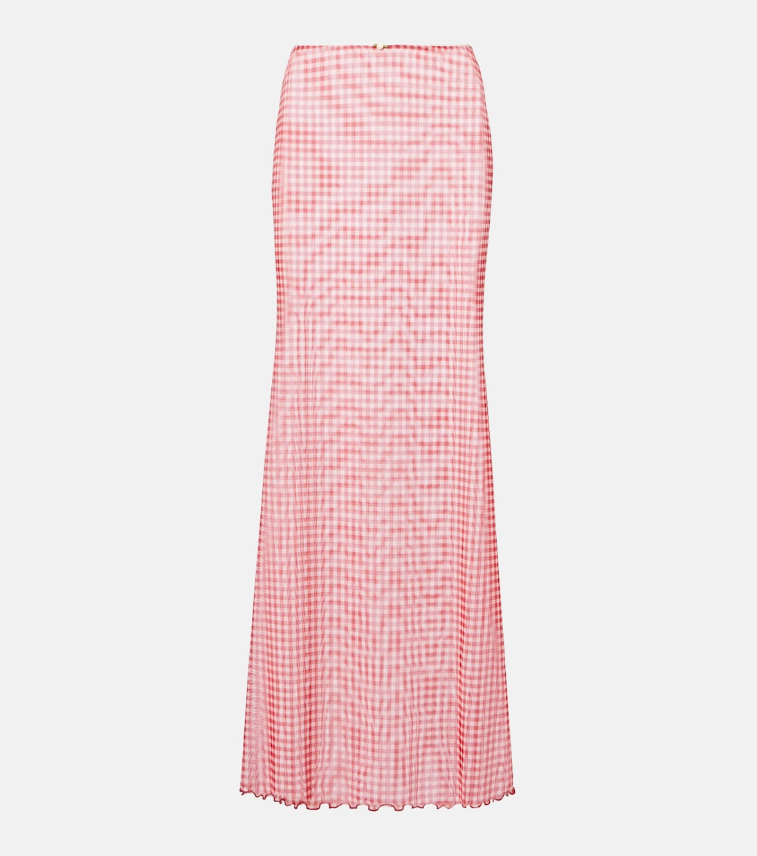 Solay gingham maxi skirt | Bananhot