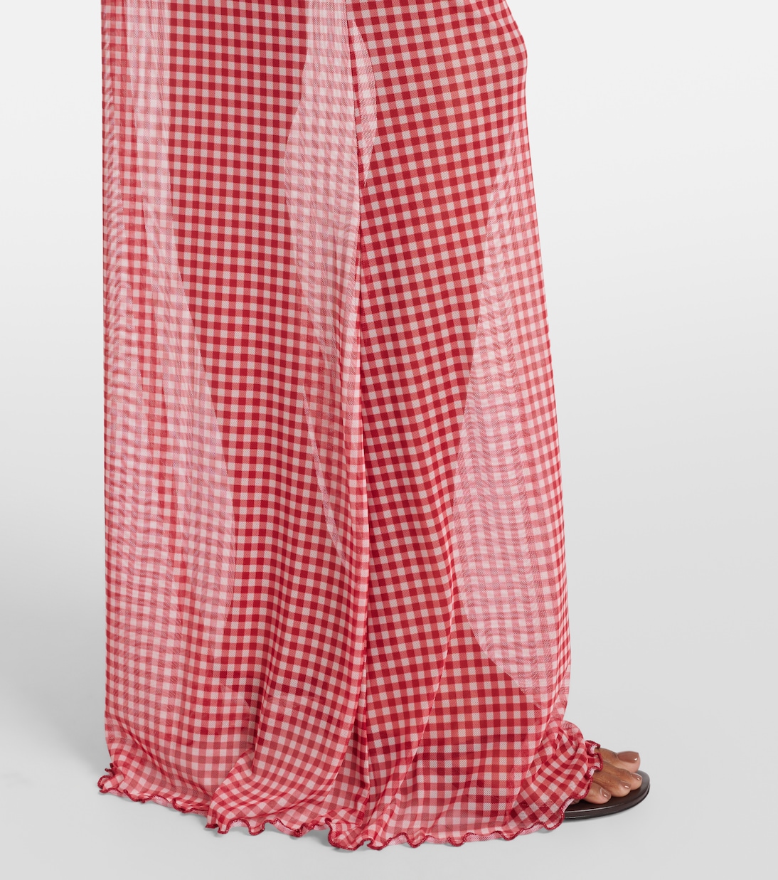 Solay gingham maxi skirt | Bananhot
