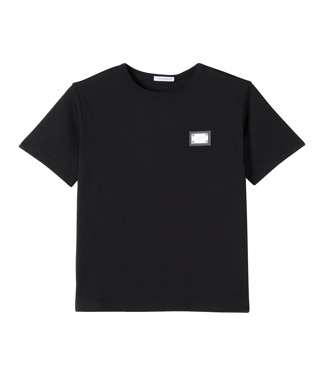 T-shirt in jersey di cotone con logo | Dolce&Gabbana Kids