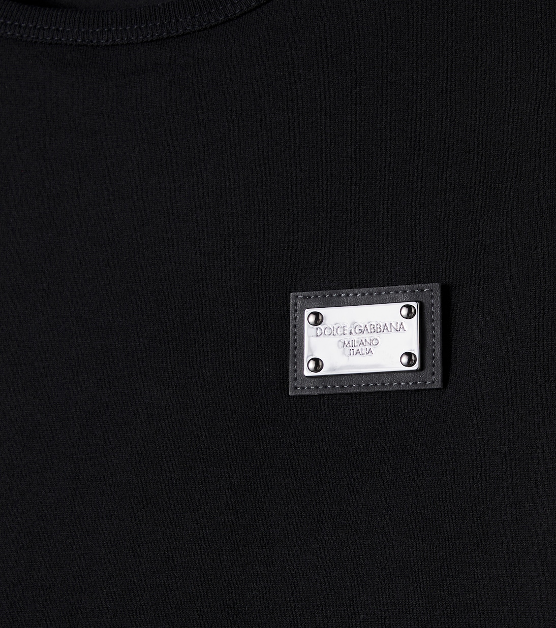 T-shirt in jersey di cotone con logo | Dolce&Gabbana Kids