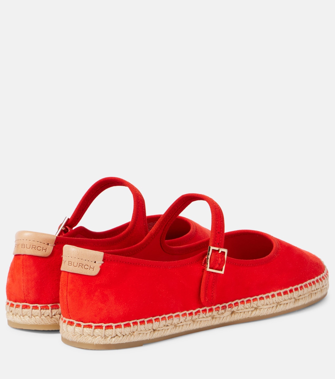 Mary-Jane-Ballerinas aus Veloursleder | Tory Burch