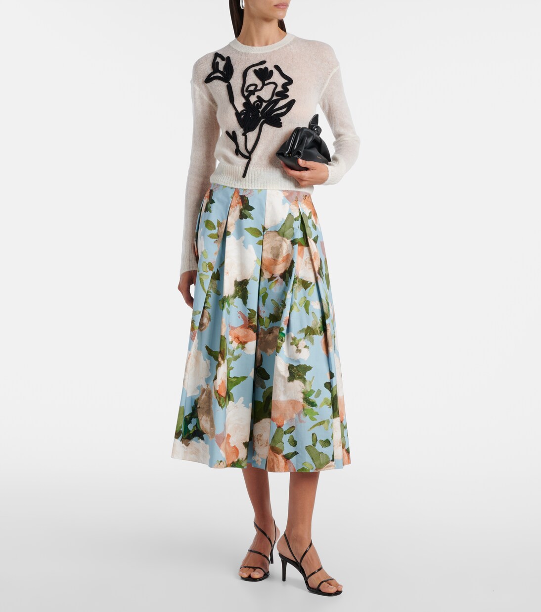 Jersey de mezcla de alpaca y lana bordado | Erdem