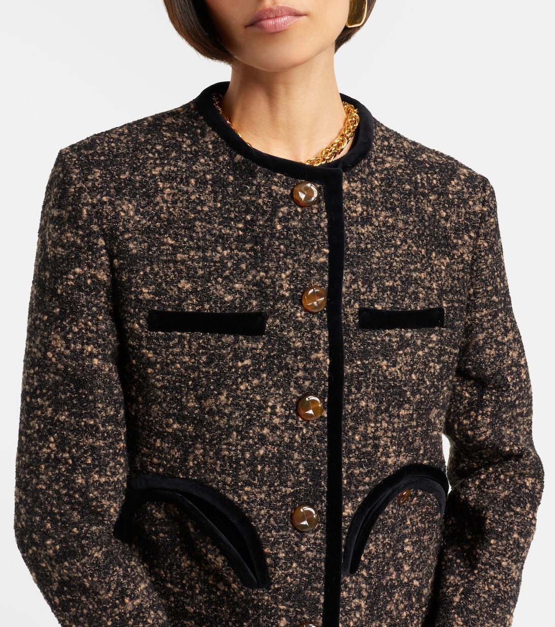 Shamo wool-blend tweed jacket | Blazé Milano