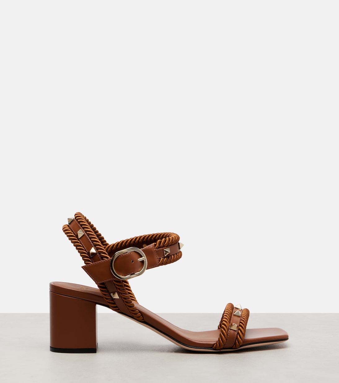 Rockstud Torchon 60皮革凉鞋 | Valentino Garavani