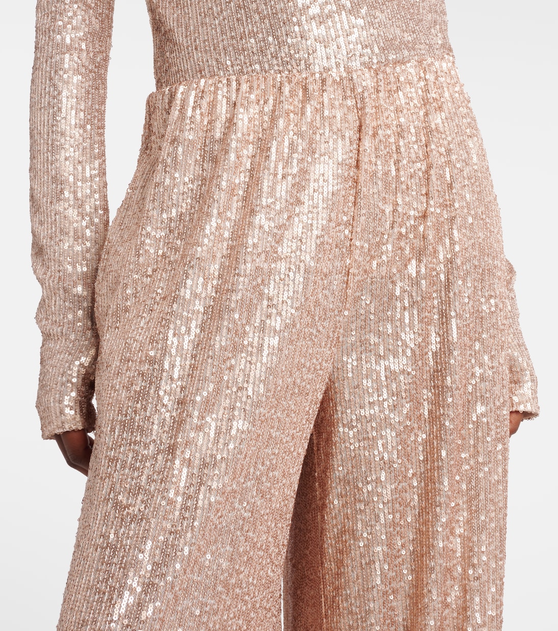 Pantaloni a gamba larga con paillettes | Norma Kamali