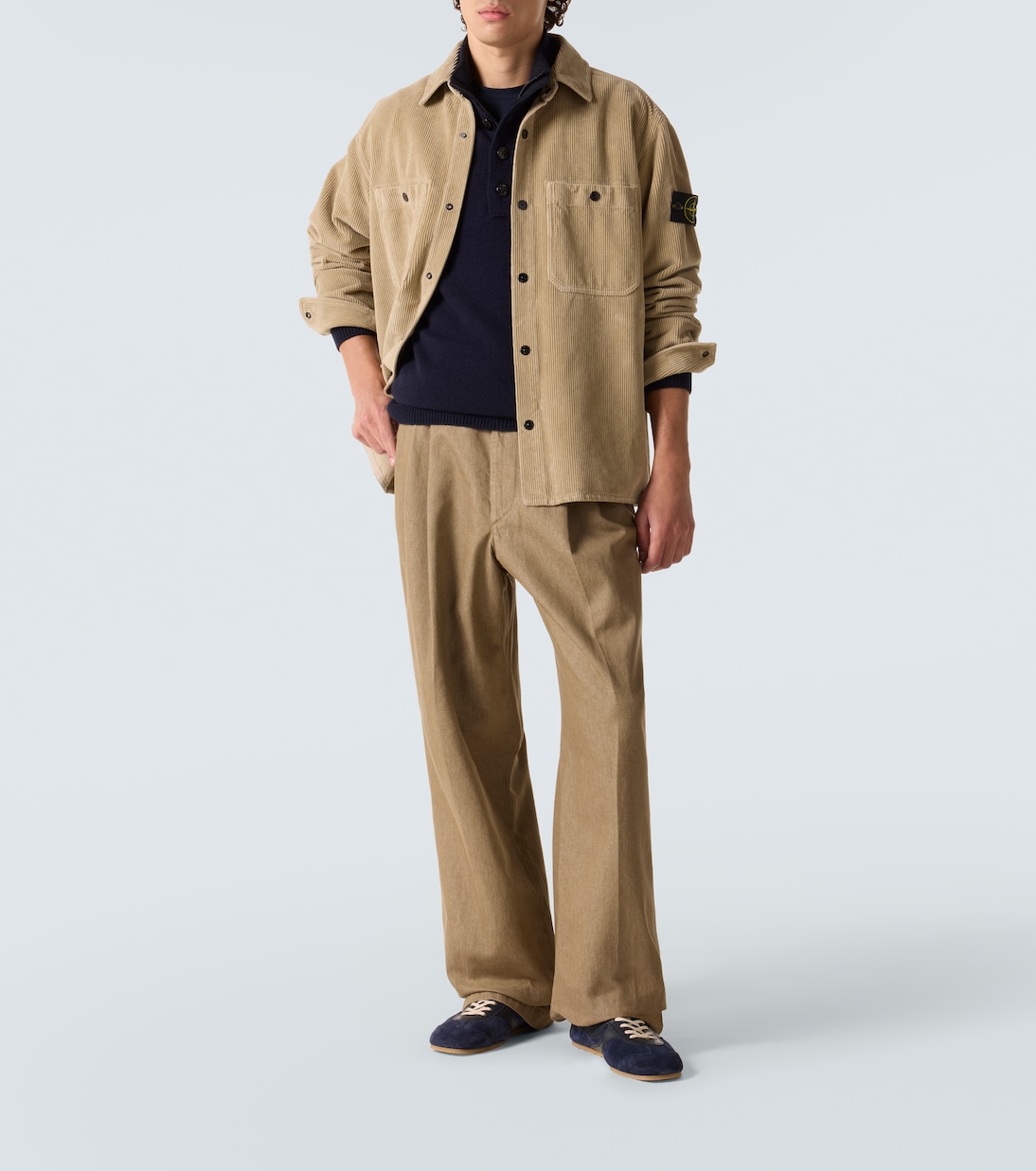 Hemdjacke Compass aus Baumwoll-Cord | Stone Island