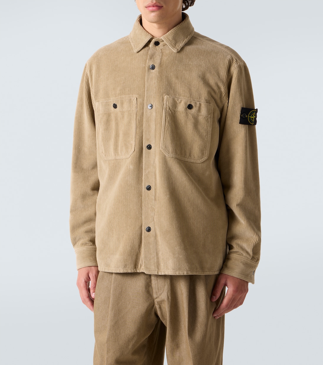 Hemdjacke Compass aus Baumwoll-Cord | Stone Island