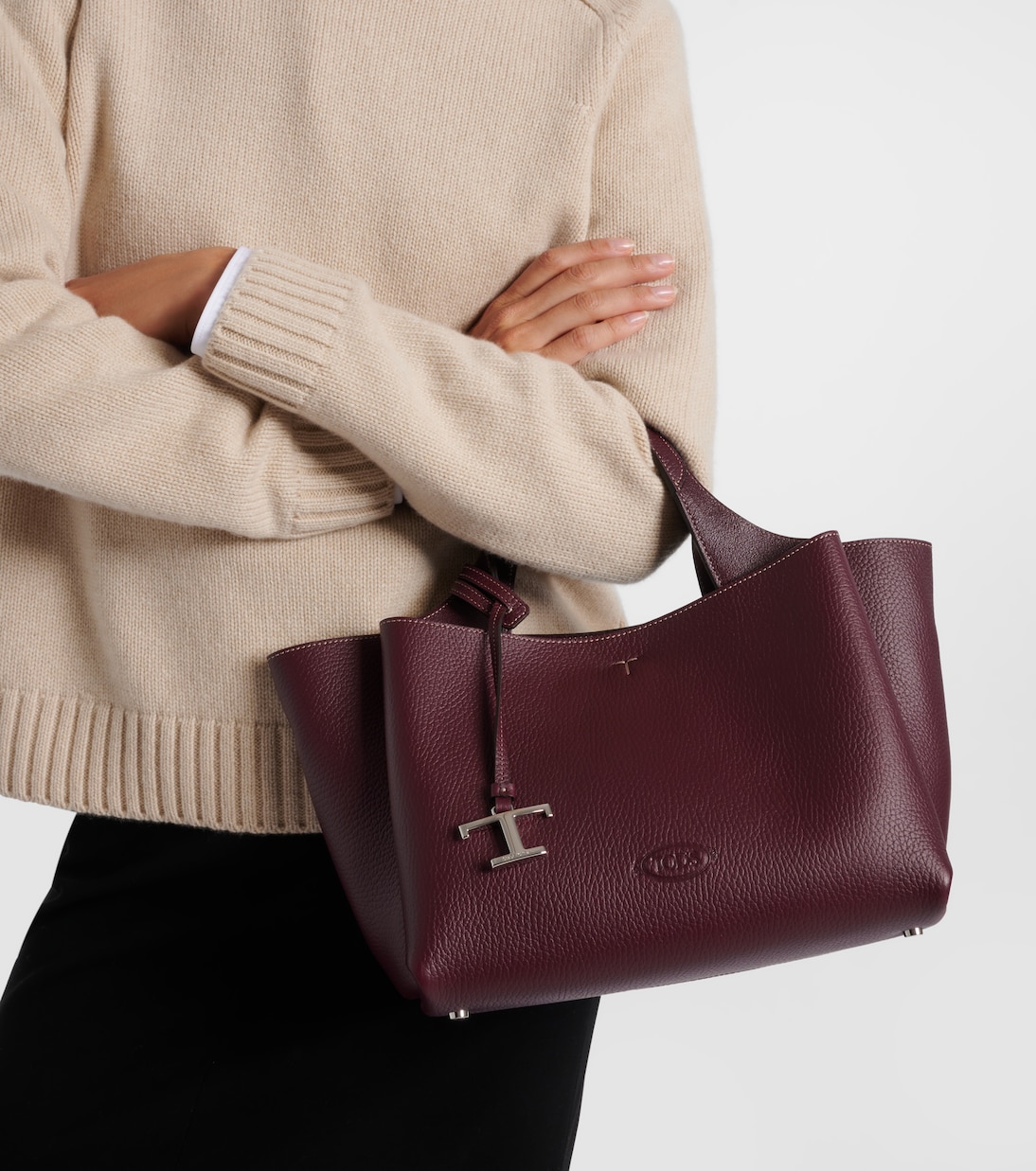 T Timeless Mini leather tote bag | Tod's