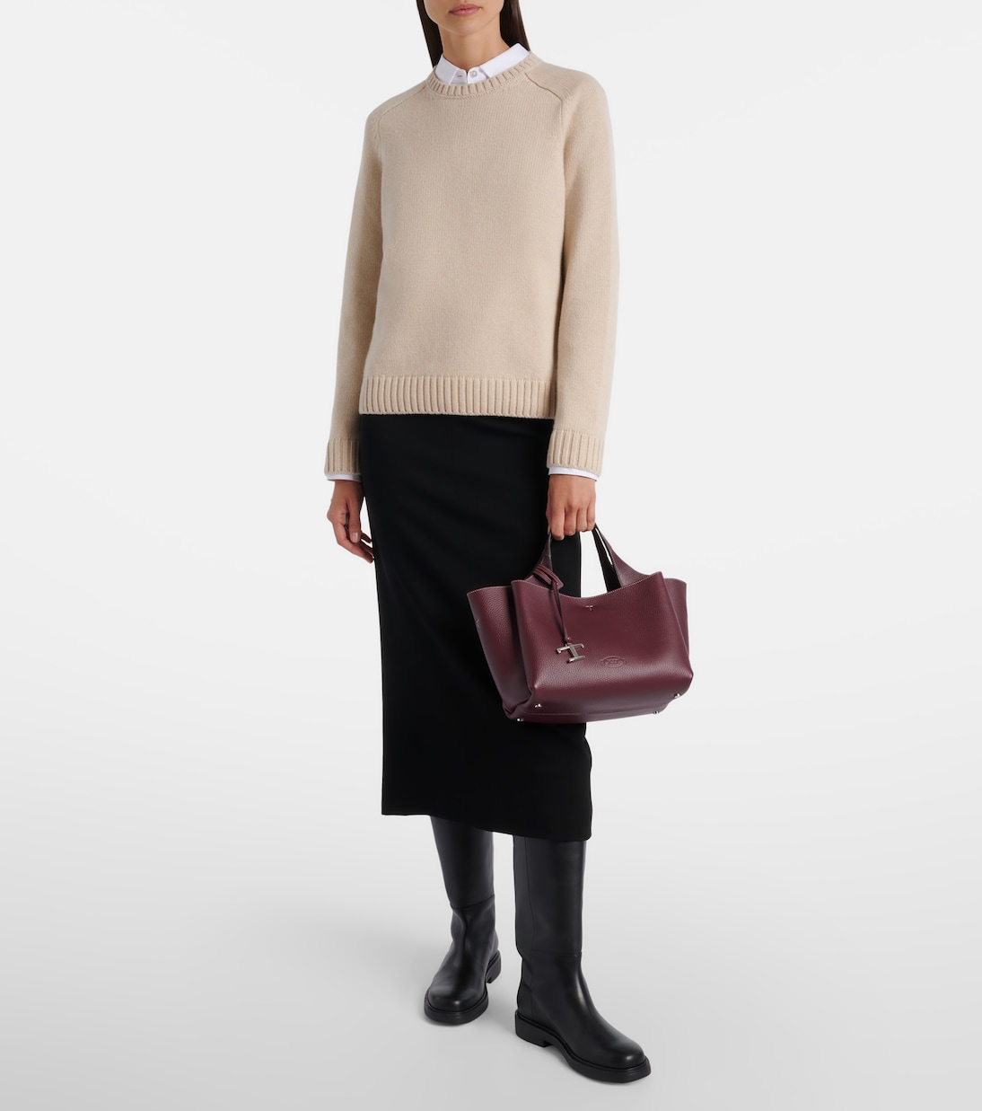 T Timeless Mini leather tote bag | Tod's
