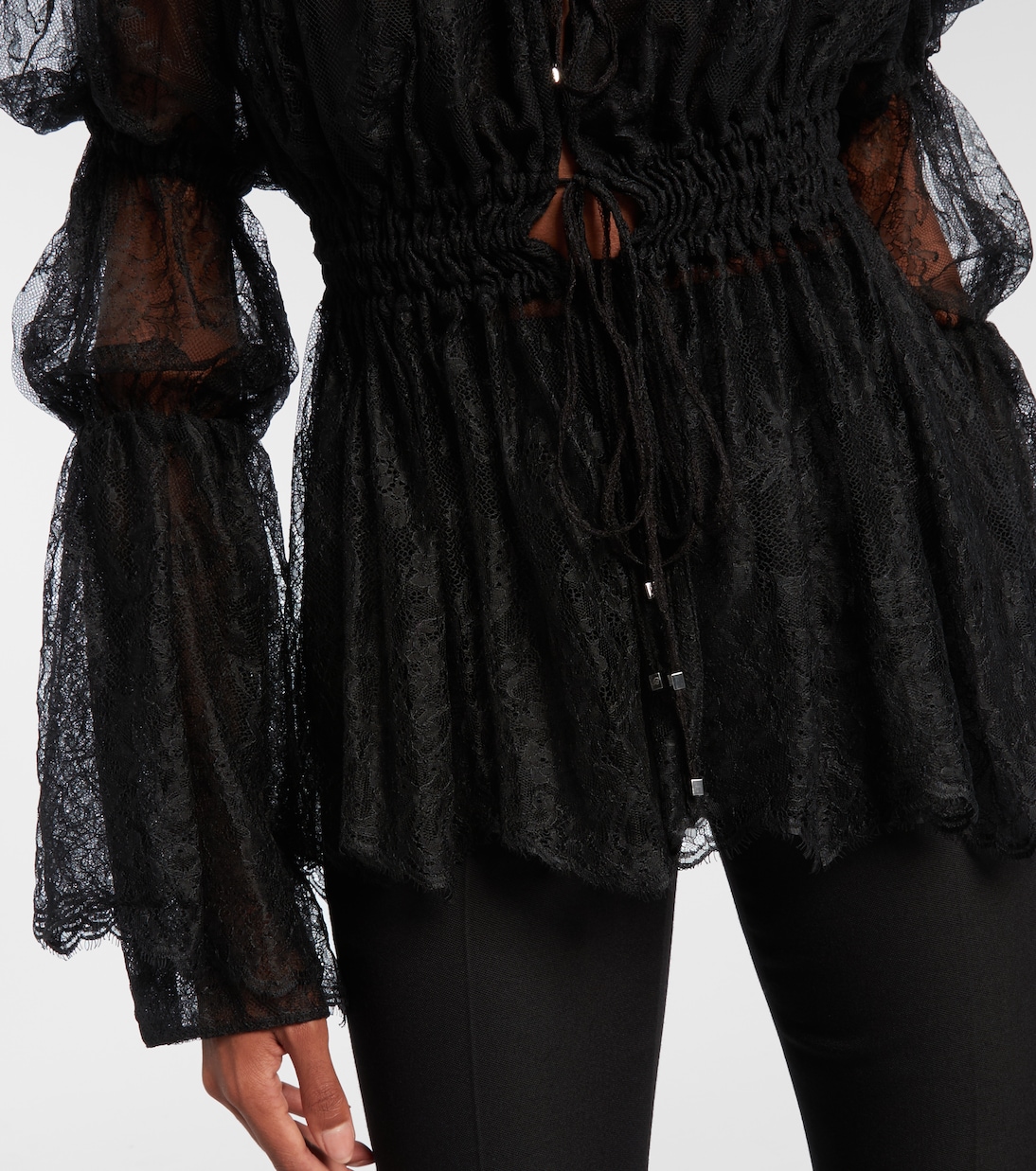 Floral Chantilly lace top | Blumarine