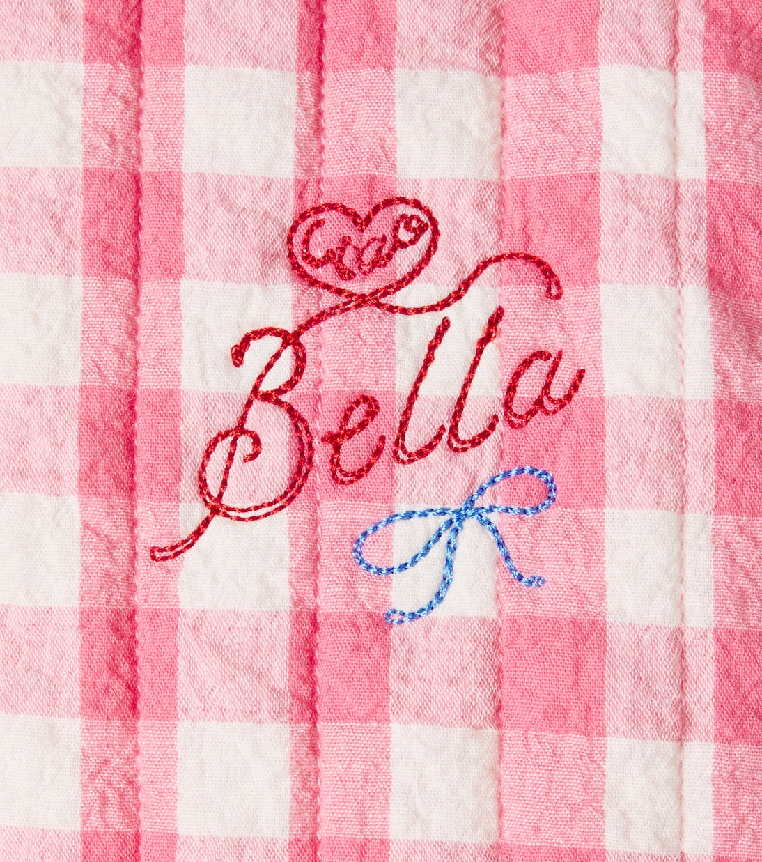 Embroidered gingham cotton jacket | Konges Sløjd