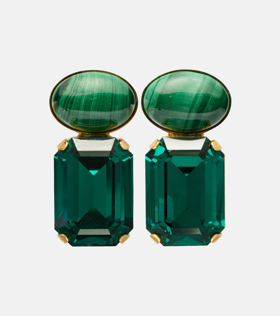 Elin crystal-embellished gold-plated earrings | Jennifer Behr