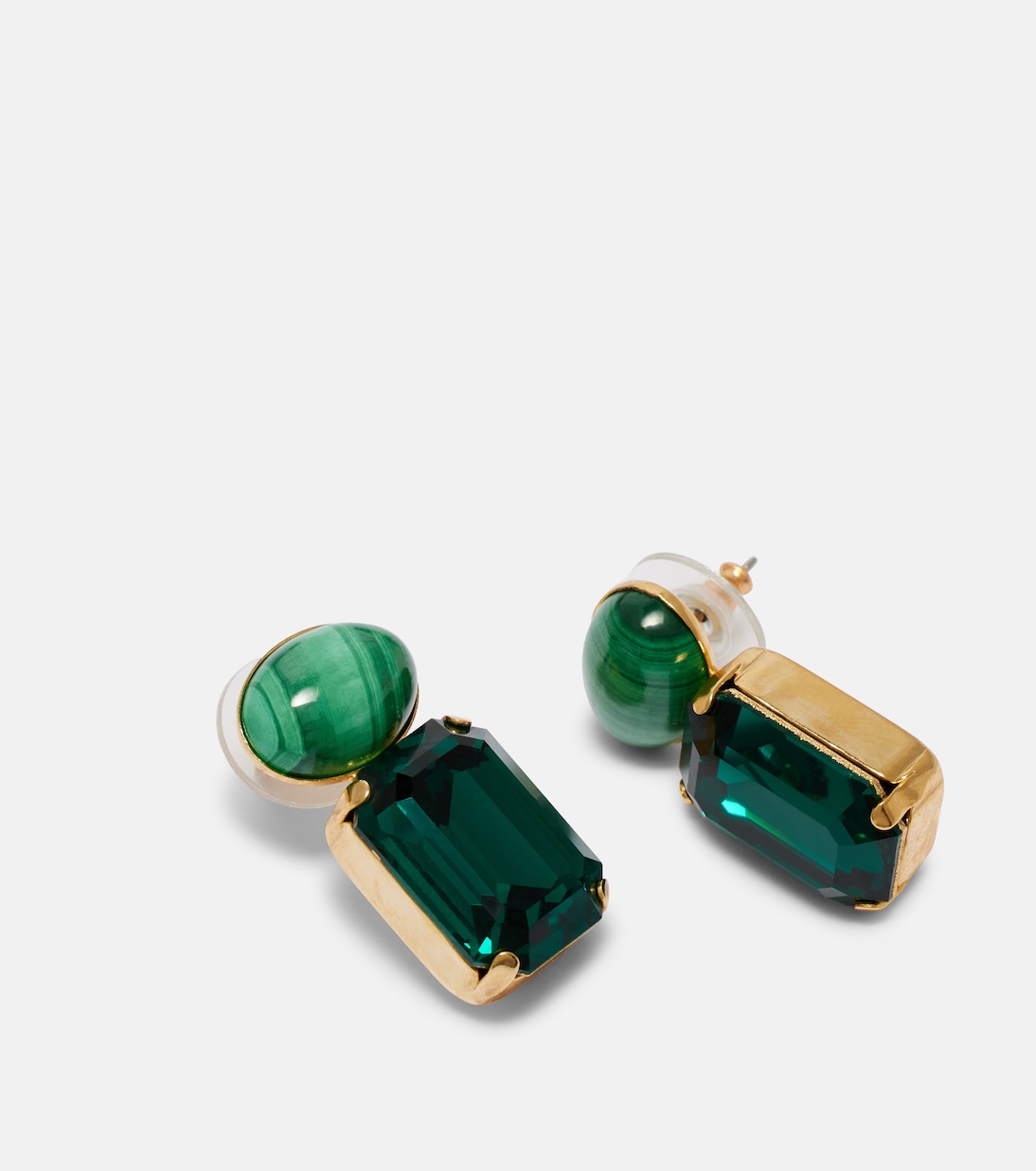 Elin crystal-embellished gold-plated earrings | Jennifer Behr