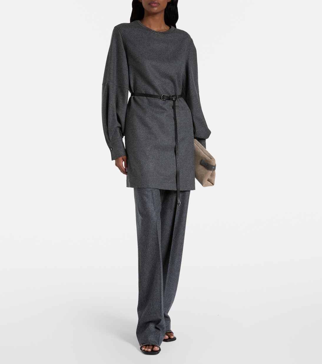 Miniabito in lana e cashmere | Brunello Cucinelli