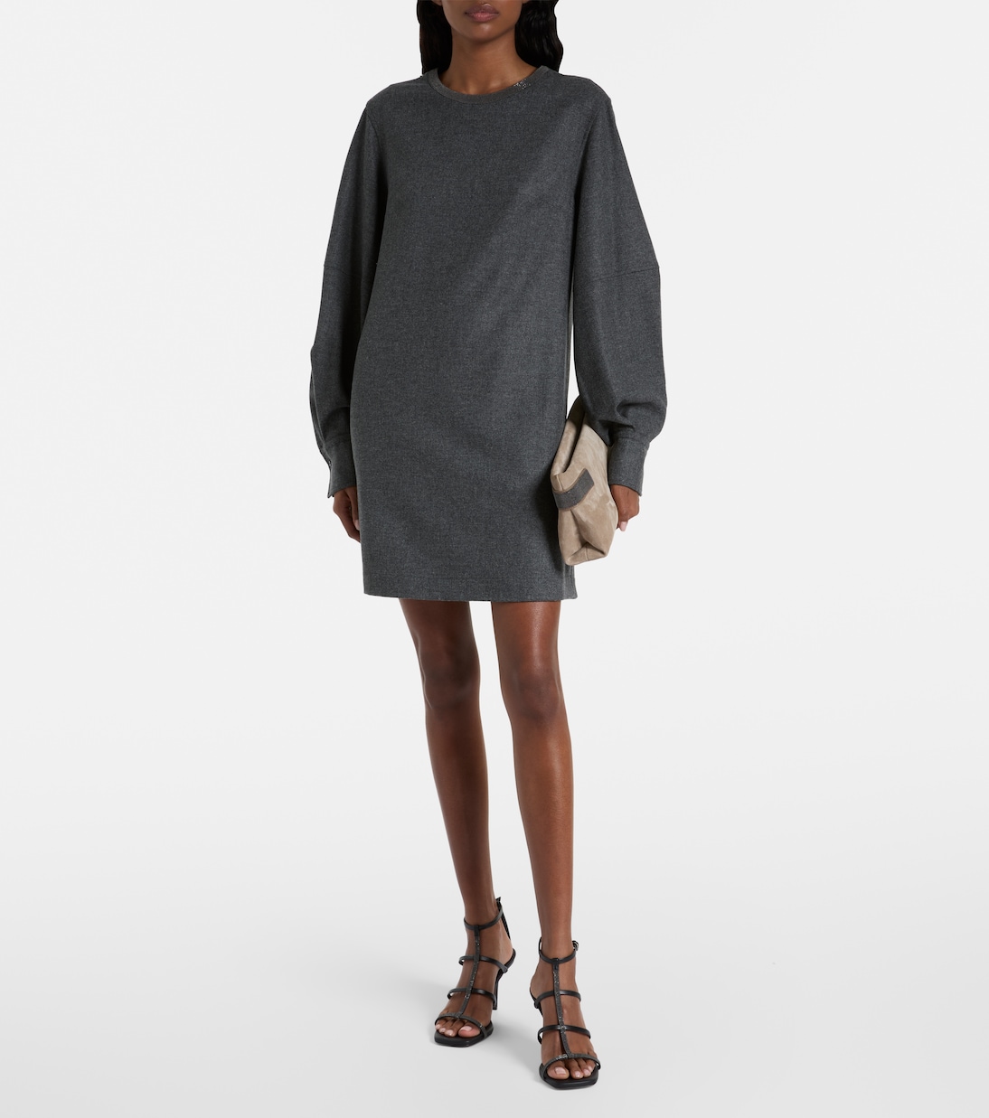 Miniabito in lana e cashmere | Brunello Cucinelli