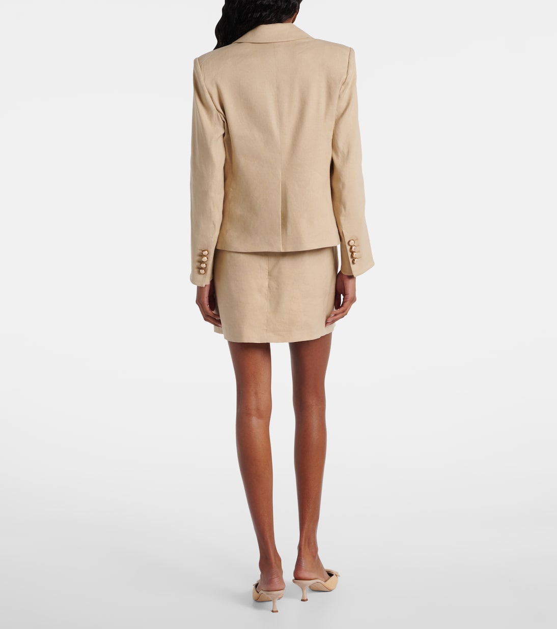 Blazer Schuyler en mezcla de lino | Veronica Beard