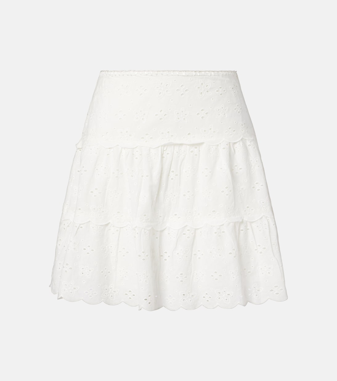 Minigonna Cassandra in cotone smerlato | Rixo