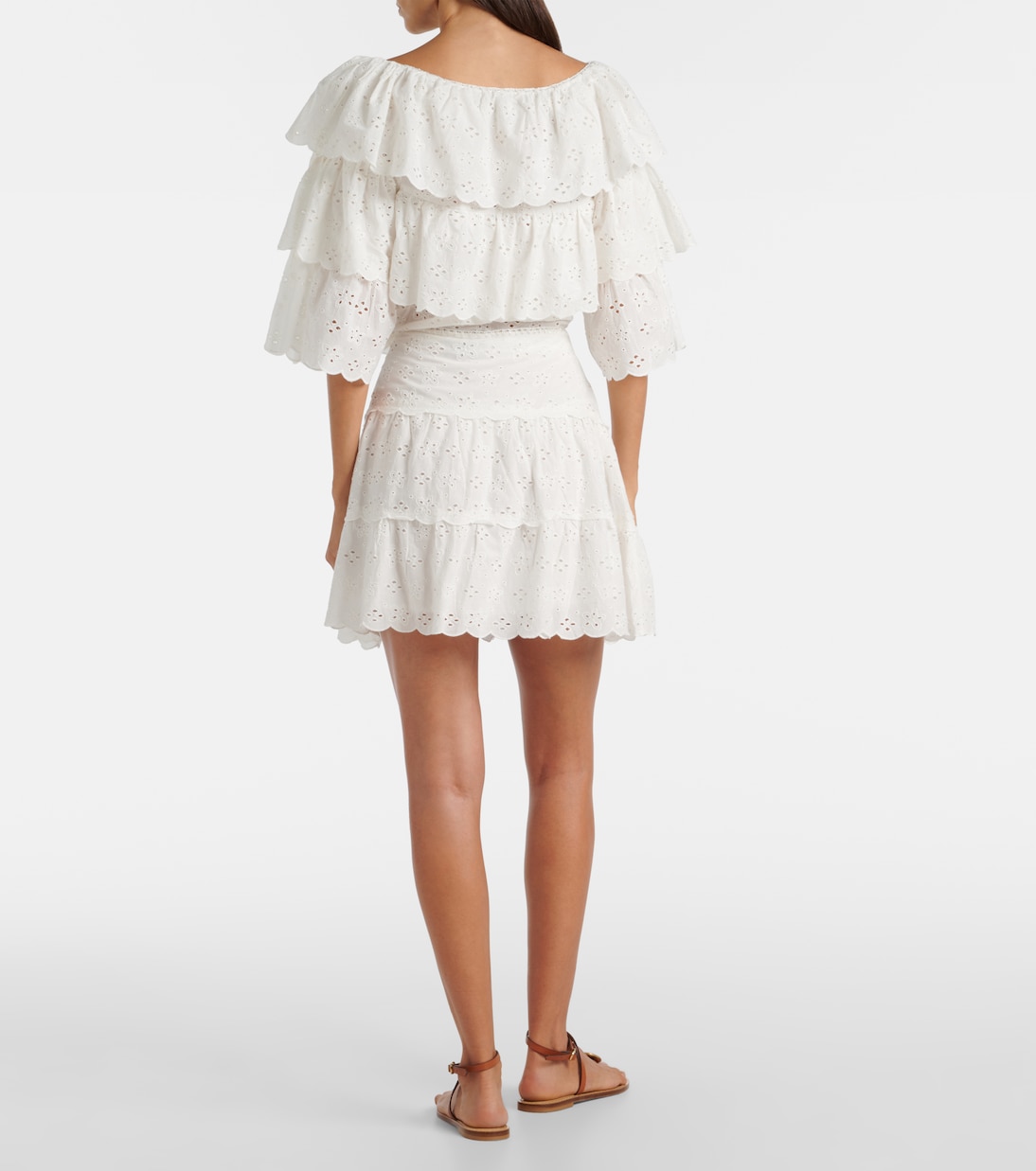 Minigonna Cassandra in cotone smerlato | Rixo