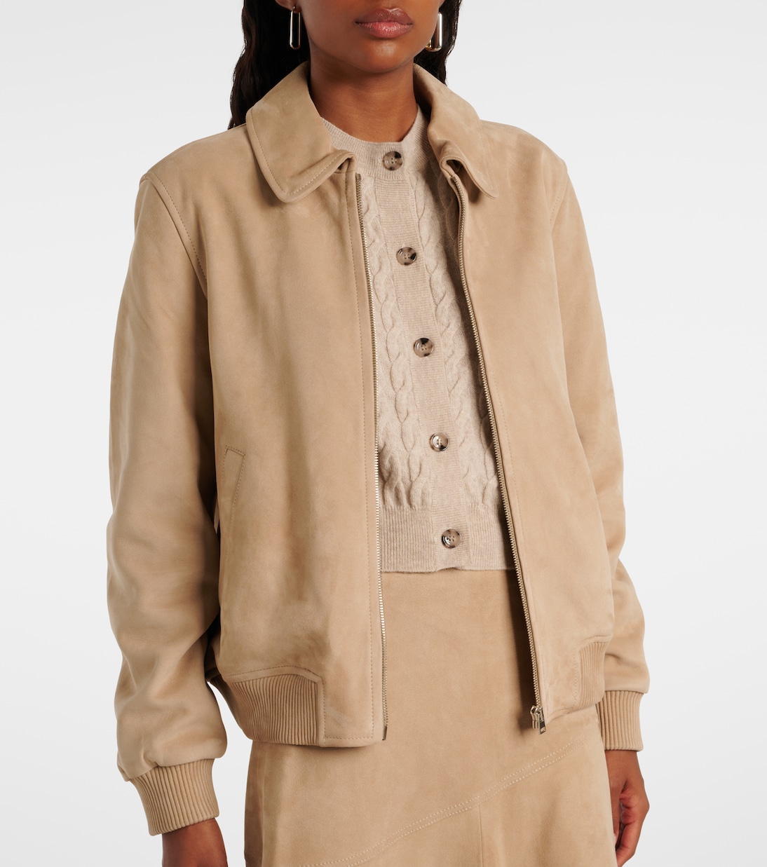 Bomberjacke aus Veloursleder | Yves Salomon