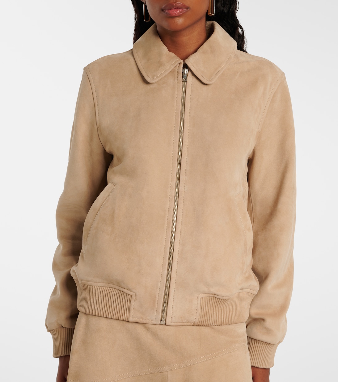 Bomberjacke aus Veloursleder | Yves Salomon