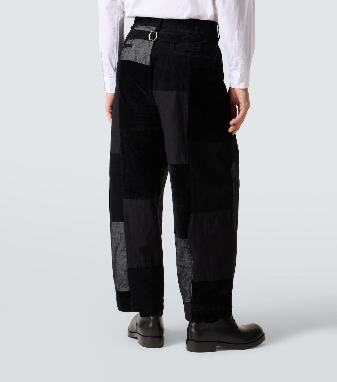 Pantalones barrel de pana de algodón con patchwork | Comme des Garçons Homme