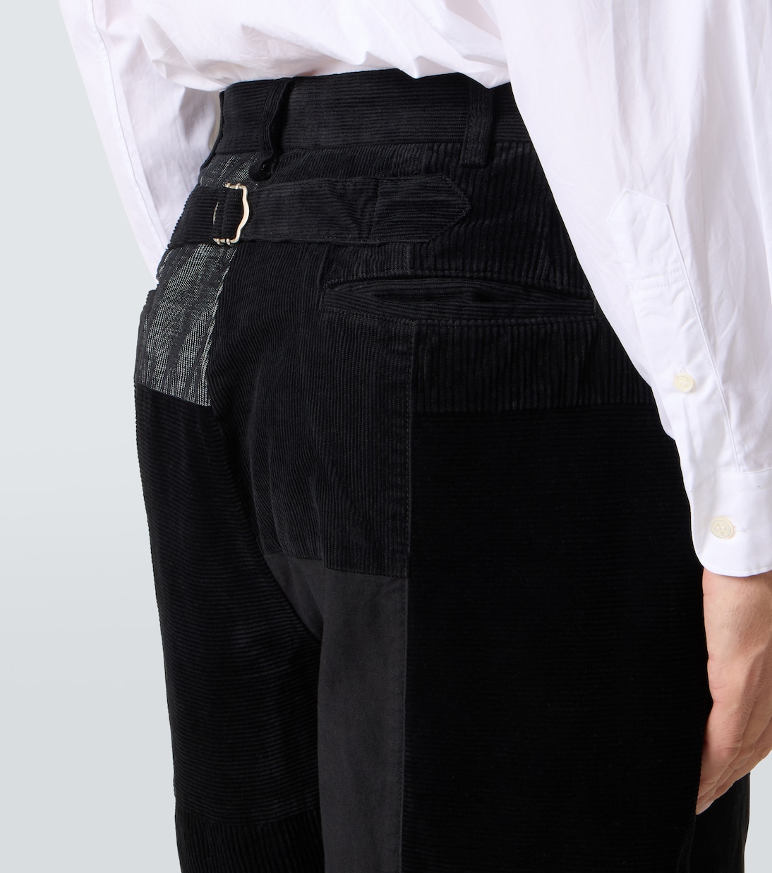Pantalones barrel de pana de algodón con patchwork | Comme des Garçons Homme