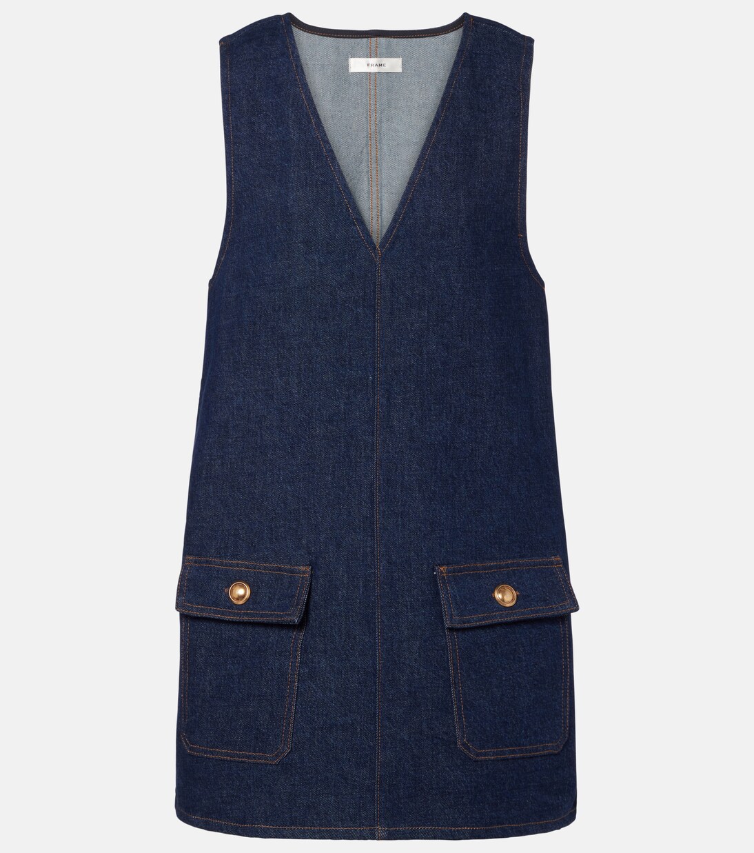 Minikleid Pinafore aus Denim | Frame