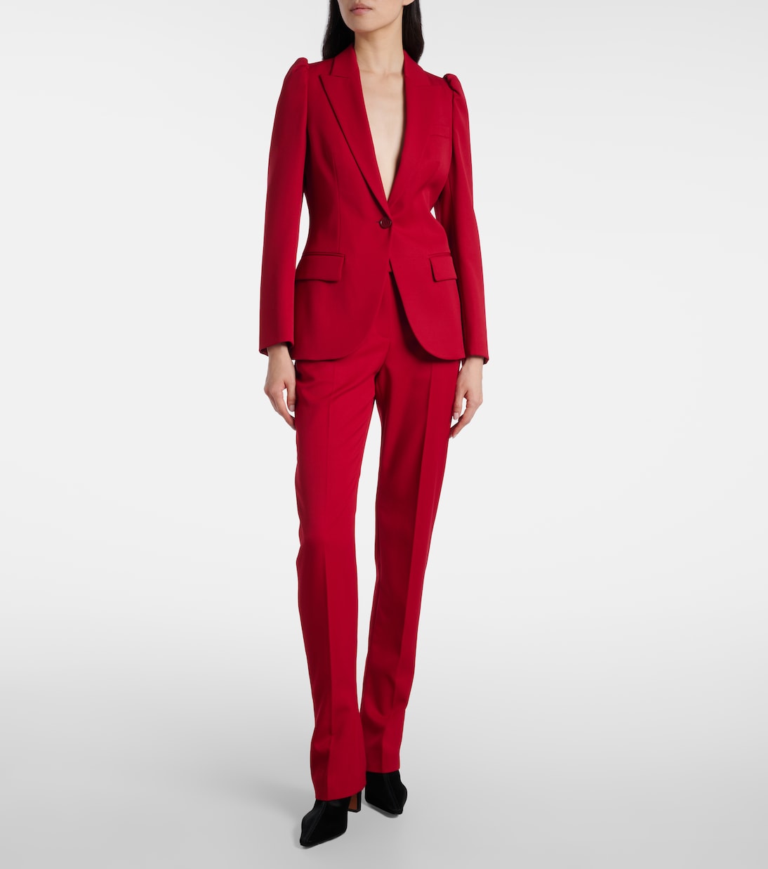 Single-breasted wool blazer | McQueen