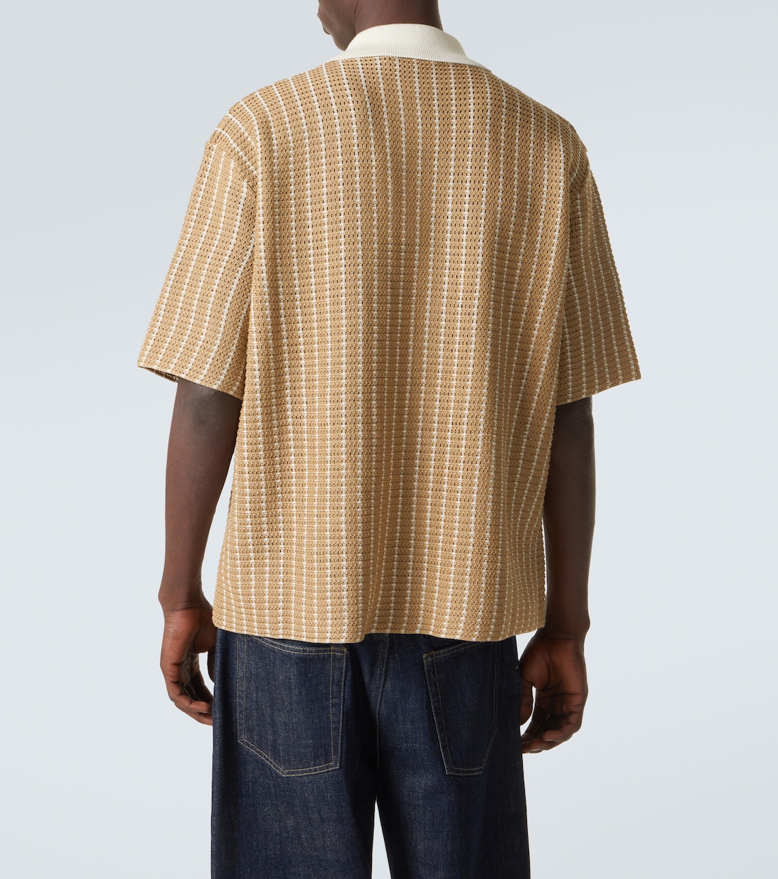 Knitted cotton polo shirt | Jil Sander