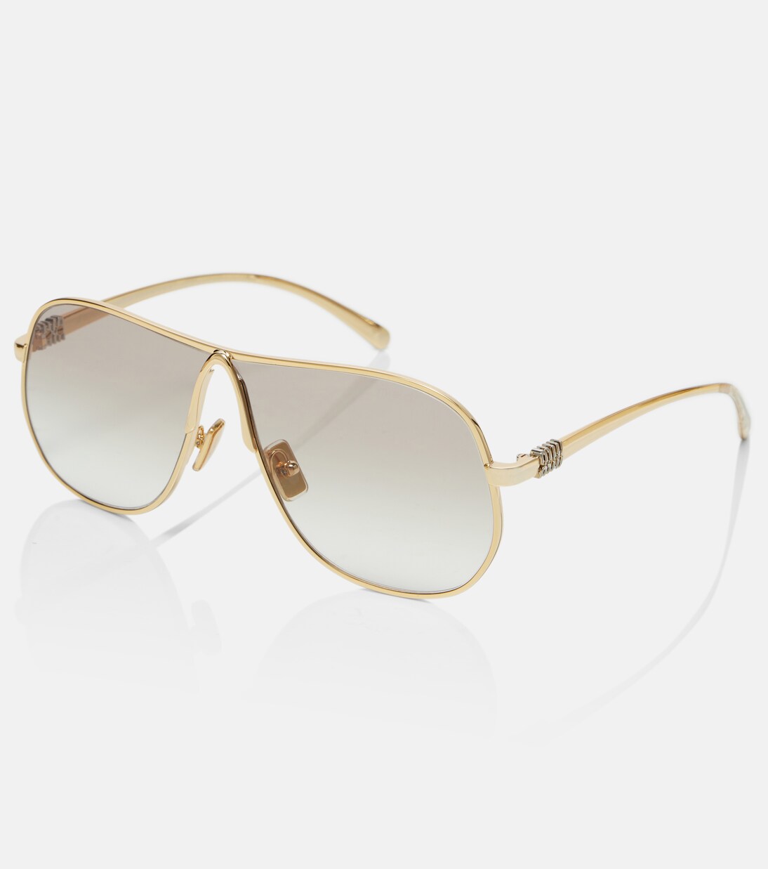 Logo aviator sunglasses | Miu Miu