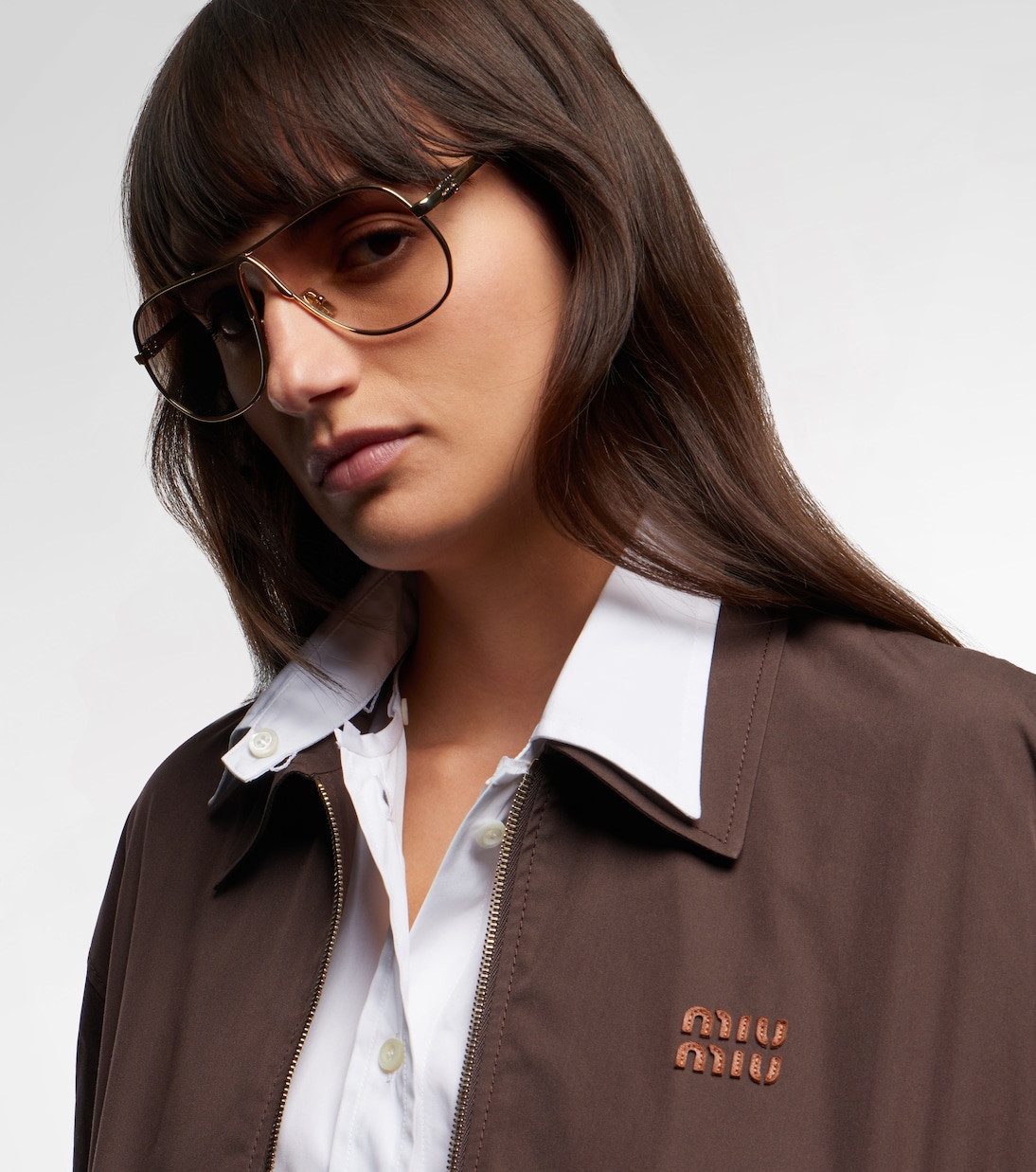 Logo aviator sunglasses | Miu Miu