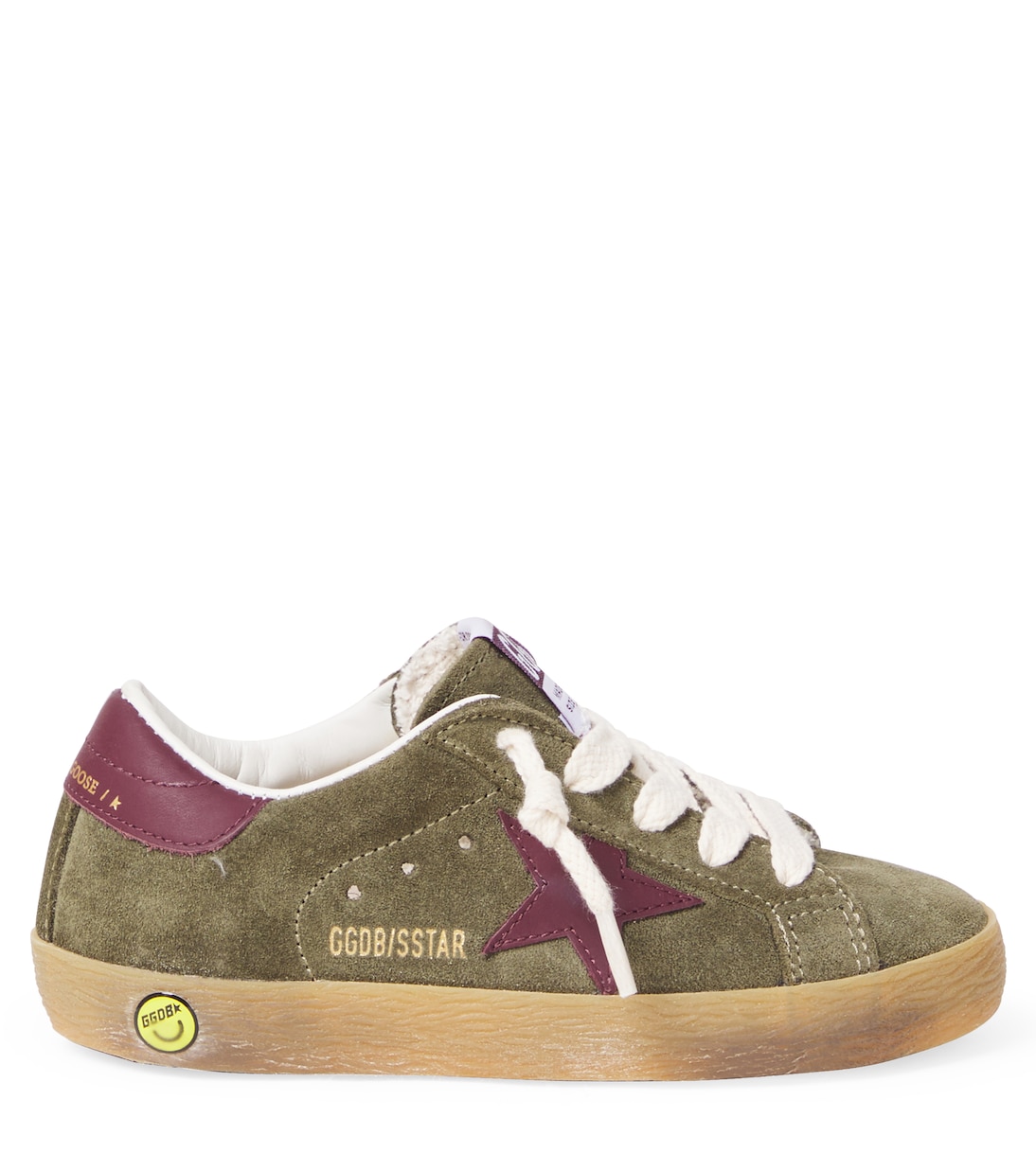 Super Star leather-trimmed suede sneakers | Golden Goose Kids