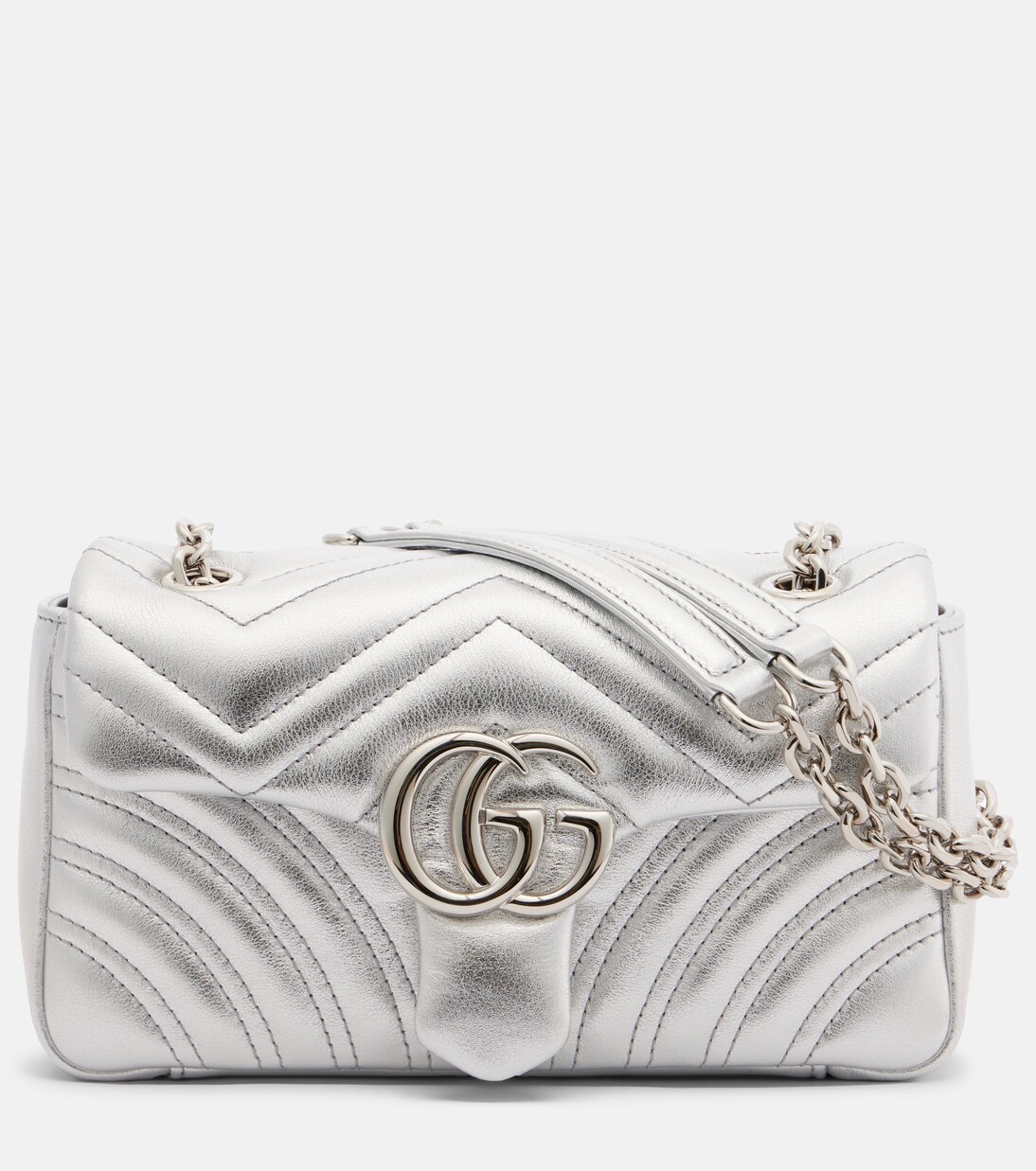 GG Marmont Small leather shoulder bag | Gucci