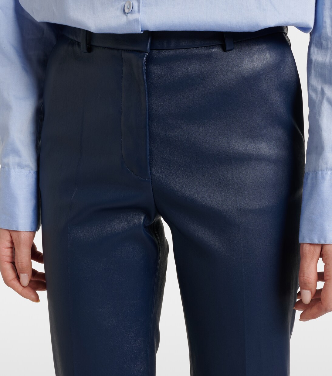 Coleman leather slim pants | Joseph