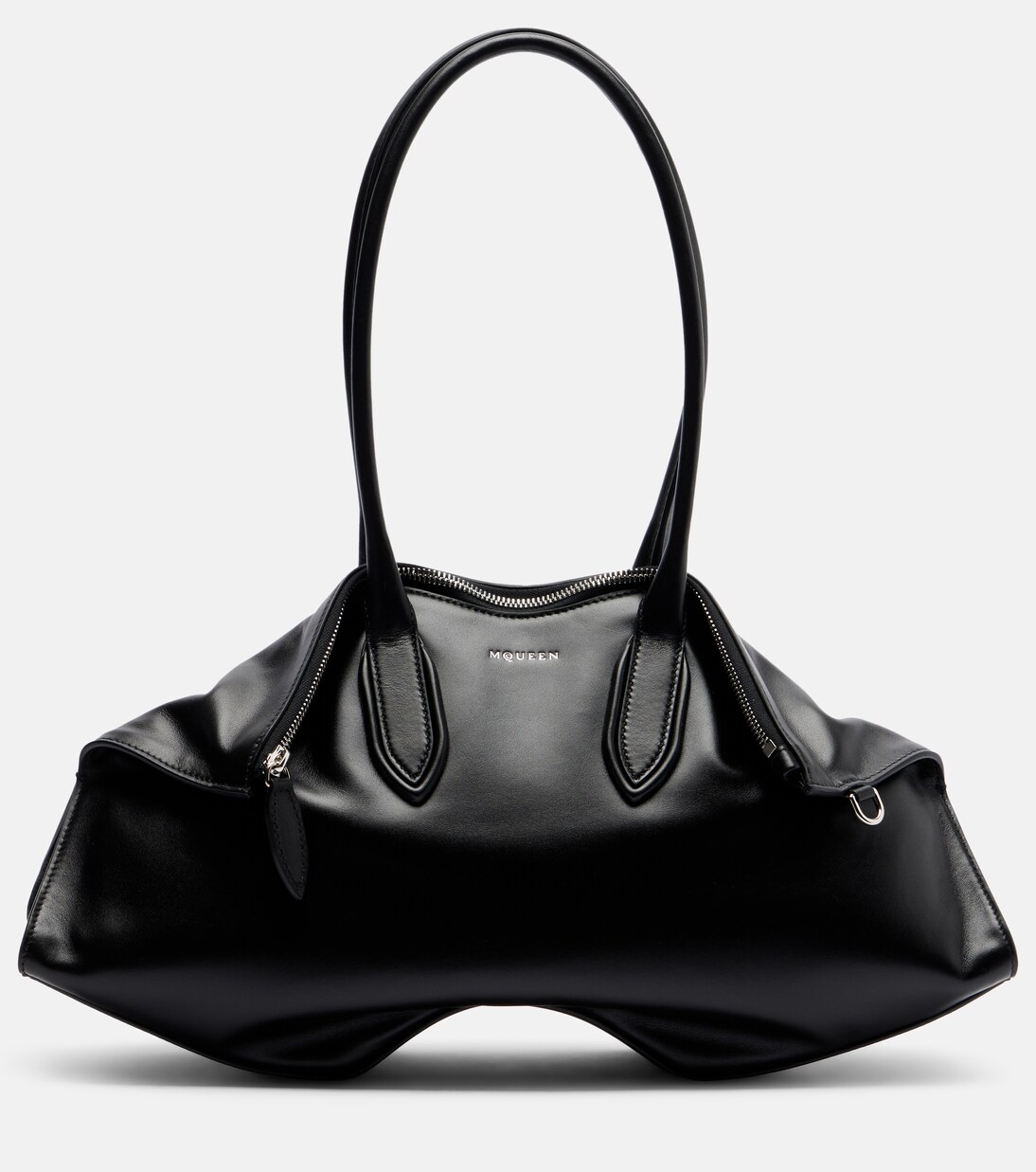 Manta Medium leather tote bag | McQueen