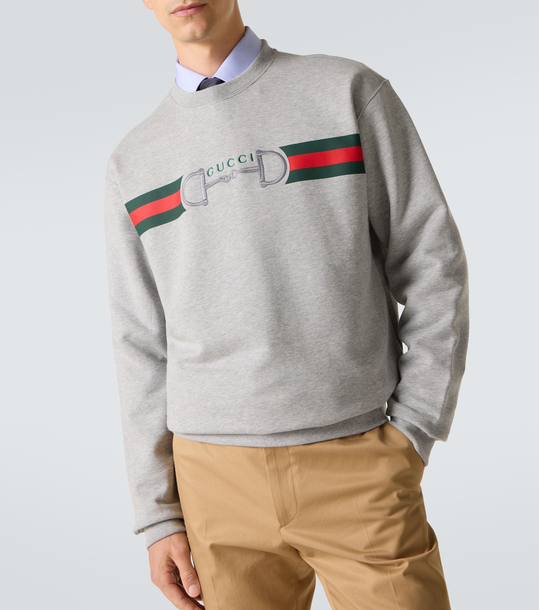 Sudadera de algodón con Web | Gucci