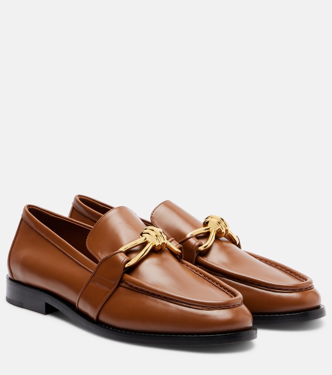 Astaire Knot leather loafers | Bottega Veneta