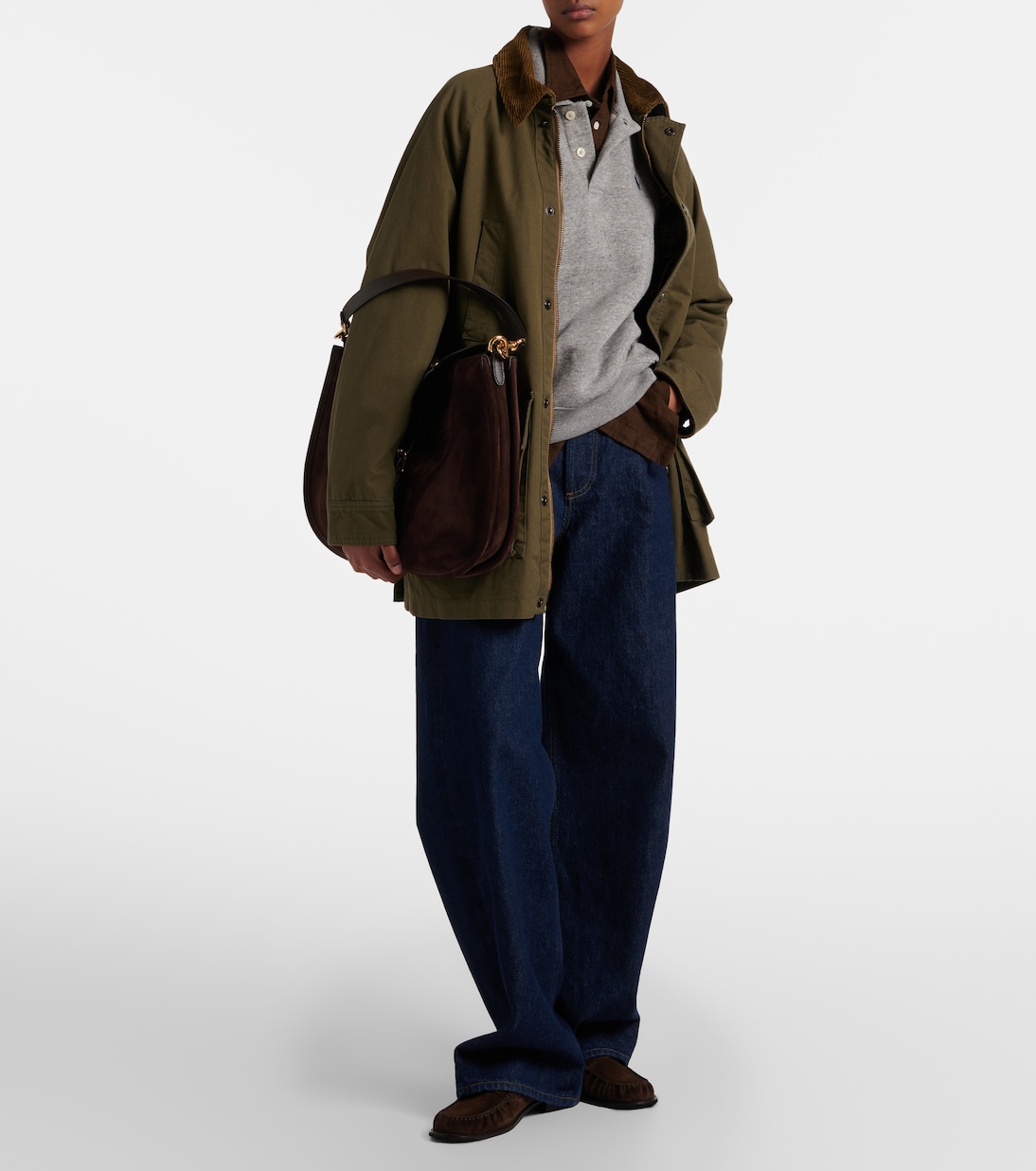 Logo cotton-blend fleece polo sweatshirt | Polo Ralph Lauren