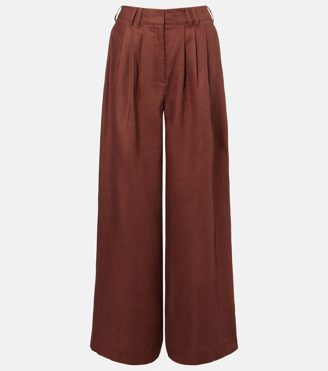 Parker high-rise linen wide-leg pants | Posse